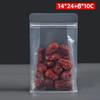 Bolsa de Plástico Transparente de Alta Definición con Sellado de Ocho Lados, Bolsa Sellada, Bolsa Ziplock, Snacks para Mascotas, Té, Bolsa para Empaque de Alimentos de Fruta Deshidratada