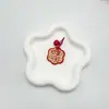 Llavero Inspirador con Texto de Flor Marea Nacional Estudiante Creativo Regalo de Acompañamiento Bolsa de Regalo Pequeña Colgante de Bendición Regalo Pequeño