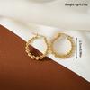 Aretes Transfronterizos Europeos y Americanos de Acero de Titanio, Estilo Minimalista de Alta Gama, Aretes de Acero de Titanio Simples y Versátiles