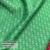 Outono e inverno Novo imitação de seda humana cheongsam tecido jacquard tridimensional relevo longo vestido xadrez tecido de roupas de chá Hanfu