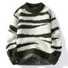Comercio Exterior Otoño e Invierno Nuevo Suéter de Cuello Alto Redondo Tejido a Color de Manga Larga para Hombre Suéter Tejido Casual Cálido para Hombre