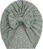 Europa y Estados Unidos transfronterizo nuevo sombrero de bebé con lazo jacquard gorra a rayas transpirable para niños sombrero de bebé