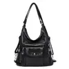 Bolsas de mujer transfronterizas vintage de gran capacidad, bolso de hombro para mujer, bolso de ante suave de alta gama para el trabajo