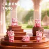 Urso Morango com Aplique de Veludo Acessório DIY, Pingente de Boneca Fofo, Ornamento de Mesa, Item Decorativo