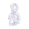 Lujo Ligero Sala de Estar Vestido Suave Colorido Calavera Doble Decoración de Halloween Artesanía de Vidrio Adornos de Cristal de Escritorio
