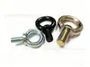 Parafuso Olhal Galvanizado de Aço Carbono Preto em Estoque, Parafuso Olhal de Ferro Estendido, Hastes de Parafuso Longas, Parafusos M8 M10 M12