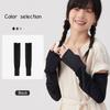 Serie de Colores Morandi Verde Lima Hielo ~ Mangas Sueltas para Pareja Verano Protección Solar Mangas de Hielo Finas para Mujer Frescas Protector de Manos Casual