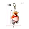 Adorno Colgante de Acrílico Lindo Creativo Juguete para Aliviar el Estrés Llavero Shiba Inu Gordito