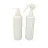 Botella HDPE de Hombro Plano de 250 ml Botella de Empaque de Gel de Ducha de PET Botella de Plástico Cuadrada Blanca de Hombro Detergente Reenvasado
