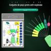 Combinação de Conjunto de Contas Espaciais Dongyu Anel de Oito Caracteres de Aço Inoxidável Endurecido Rápido Anti-Explosão Chumbo Linha Principal de Pesca Assento Flutuante de Núcleo Duplo