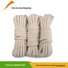 Corda de algodão branca direta da fábrica de 1 mm 3 fios 3 mm corda de torção corda de algodão