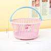 A6L Cesta de Almacenamiento Portátil Color Macarrón Lindo Pegatina Corazón de Niña Papelería Accesorios Varios Almacenamiento de Escritorio