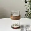 Taza de Cristal para Ver la Montaña Vidrio Transparente de Alto Borosilicato Resistente a Altas Temperaturas Taza de Una Sola Capa Juego de Tazas de Té para Oficina Taza de Té para el Hogar