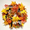 Venda quente transfronteiriça Halloween Outono Simulação de Cores Guirlandas de Flores Festival da Colheita Abóbora Berry Vine Circle Decoração de Ação de Graças