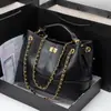Bolso Grande para Mujer de Cuero Escarchado con Cadena Bolso Tote Gran Capacidad Otoño e Invierno 2025 Nuevo Bolso Acolchado con Cadena Hombro Único Diagonal