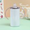 Taza para Sublimación Recubierta con Transferencia de Calor Transfronteriza Taza Recta de 12 oz Taza con Doble Asa Taza Termo Pequeña Elegante Venta Caliente Transfronteriza