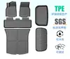 Adequado para Tapetes do Chão, Tapetes do Porta-malas Dianteiro e Traseiro do Tesla Model 3/Y, Novos Tapetes 3D de TPE Ecológico para Todas as Condições Climáticas