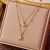 Nuevo Collar de Acero de Titanio Yunyao para Mujer, Nueva Cadena para Clavícula de Verano, Joyería Moderna de Acero Inoxidable, Fuente de Venta Caliente en Transmisión en Vivo