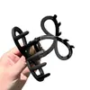 Pinza para el pelo linda y de alta gama con un diseño grande para cabello grueso, pinza de tiburón floral única para la parte posterior de la cabeza