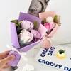 Ramo de rosas para el Día de la Madre regalo para novia, mamá, maestra, mejor amiga, regalo de cumpleaños, clavel flor de jabón eterna regalo creativo