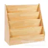 Estantería Infantil Personalizada, Madera de Pino Simple y Ecológica, Adecuada para Niños Pequeños y Estudiantes, Diseño Triangular Minimalista, Económica y Duradera, de Pie en Forma de Abanico
