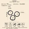 Libro Rojo Pequeño Obsidiana Plateada Danza del León Pulsera de Transporte para Hombres y Mujeres Amantes Placa de Rosario Wen Pulsera de Juego Círculo Único Cuenta de Buda