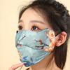 Nueva Máscara Cálida de Estilo Nacional para Mujeres en Otoño e Invierno Protección Ocular Ampliada 3D Decorativa Protección Facial Anti-UV Máscara de Moda