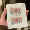 Artesanía, translúcido, degradado azul hielo, arte de uñas ojo de gato iridiscente con estrellas de dibujos animados, un diseño dulce y genial de gatito Kitty, al por mayor