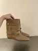 Encuentro Primero Temporada Botas Delgadas Botines Cortos para Mujer 2026 Otoño/Invierno Nuevo Estilo Botas Cónicas Maillard Botas Martin Botas Individuales