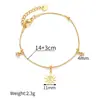 Pulseira Feminina de Aço Inoxidável Dourada Multi-Elemento Transfronteiriça Ins Moda Europeia e Americana Pulseira Que Não Desbota Luxo Acessível e Sensação de Alto Padrão