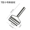 Rodillo de Acero Inoxidable Cocina Antiadherente Rodillo para Masa Rodillo Ahorrador de Esfuerzo Herramienta de una Mano para Masa de Empanadillas