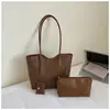 Bolsa de Palha Casual Retrô Estilo Coreano para Mulheres, Bolsa de Ombro de Luxo Leve, Bolsa da Moda para o Dia a Dia Mãe e Filha, Bolsa Elegante de Axila
