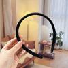 Arco de Cabelo DIY Base Embrião Pelúcia Semiacabado Faixa de Cabelo Feminina Outono e Inverno Enfeite de Cabeça Cor Doce Feito à Mão Fivela de Cabeça Enfeite de Cabeça Veludo Teddy