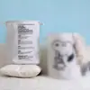Cesta de Lavanderia de Tecido Nórdico Simples com Bolinhas de Algodão e Linho Impermeável Balde de Armazenamento de Roupas Dobrável Portátil Cesta de Brinquedos