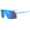 Gafas de Sol Deportivas de Marco Grande Transfronterizas Europeas y Americanas con Recubrimiento de Colores y Antirreflejantes para Ciclismo, Carrera al Aire Libre y Montañismo