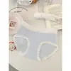 A232 Tamaño Grande~Patrón de Conejo Lindo Tamaño Grande Dibujo Animado Color Sólido Cómodo Suave 100% Algodón Puro Estilo Simple Fresco Algodón para Mujeres
