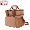 Bolsa Térmica Personalizada Transfronteiriça Preta de Camada Dupla Impermeável de Grande Capacidade Bolsa de Gelo Bolsa de Almoço Portátil Bolsa para Piquenique ao Ar Livre