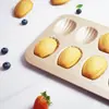 Molde para Pasteles Madeleine Antiadherente de 12 Piezas Plato para Pasteles con Forma de Concha Cocina Casera Utensilios para Hornear Galletas Molde para Hornear Galletas Utensilios para Horno