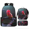 Liberación Rápida Transfronteriza Spider-Man Spider-Man Mochila Escolar Estudiante Niños Bolsa Escolar Periférica Bolso Escolar de Hombro Juego de Tres Piezas