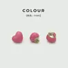 Botones de Resina Metálica de Corazón Coloridos Simples para Suéteres, Cárdigans, Camisas, Botones de Corazón para Abrigos, Botones Decorativos Infantiles