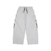 Ropa Vintage 2025 Otoño Nuevo Estilo Americano Exterior Retro Funcional Viento Plisado Holgado Casual Pantalones Cargo Paracaidista