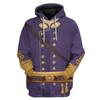 Navidad Figuras históricas europeas y americanas alrededor de uniforme Sudadera con capucha 3D impresa Cosplay suéter alrededor hombres
