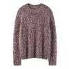 Suéter de Cachemira para Mujer 100% Cachemira Pura Hilo Grueso Casual Holgado Moda Casual Cuello Redondo Jersey Suéter Tejido