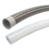 Manguera de Acero Inoxidable 304 Trenzada de Teflon Liso de Alta Presión Gran Flujo Bajo Residuo Resistente a la Corrosión Tubo Trenzado de Teflon