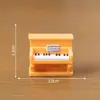 Piano y guitarra en miniatura, modelos realistas de instrumentos musicales para casas de muñecas, accesorios de decoración DIY, pequeños adornos de escritorio