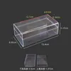 Caja de Plástico Rectangular, Caja Pequeña Mini, Caja de Almacenamiento de Acrílico, Caja Plana Pequeña, Caja de Plástico Transparente, Caja Cuadrada Pequeña