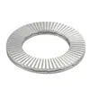 Arandela de acero al carbono de doble capa autoblocante antiaflojamiento, Arandela de bloqueo dentada de doble cara Dacromet m3m4m5m8m10m14m56