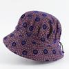 Sombrero de Pescador para Mujer Primavera y Verano Madre de Mediana Edad Abuela Protección Solar Sombrero para el Sol Señora Mayor Ala Ancha Tela para Exteriores Sombrero de Cubo
