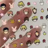 Pegatinas de Arte para Uñas de la Preparatoria Orihara Lindas Decoraciones de Uñas Anime 3D en Relieve para Niñas