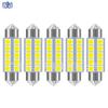 Nueva luz indicadora de ancho LED SMD 5050 de 44 mm y doble punta, luz de matrícula, luz de techo, luz de lectura